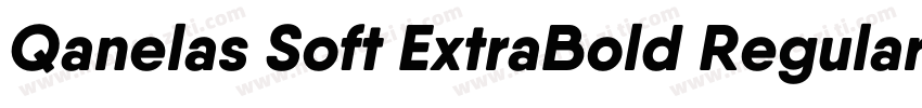 Qanelas Soft ExtraBold Regular字体转换